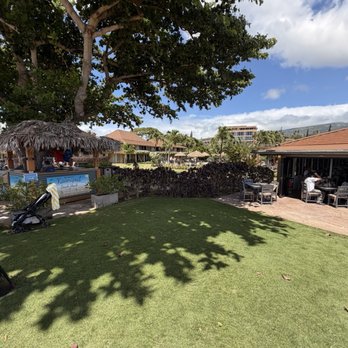 Castaway Cafe - Large grassy area with the hotels rental shack right there. Beach is steps from the shack. - American Near Me - Lahaina, Hawaii Castaway Cafe - Large grassy area with the hotels rental shack right there. Beach is steps from the shack. - American Near Me - Lahaina, Hawaii
