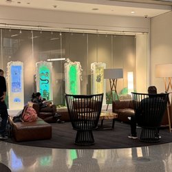 Austin Central Library - Seating area/art
