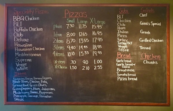 Menu photo 2 Gino's Italian Delites Toledo, OH Menu photo 2 Gino's Italian Delites Toledo, OH