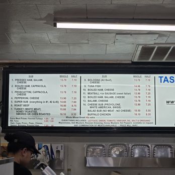 Tastee Sub Shop - Menu - Delis Near Me - Edison, New Jersey Tastee Sub Shop - Menu - Delis Near Me - Edison, New Jersey