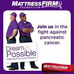 Mattress Firm Foundation to fight Pancreatic Cancer