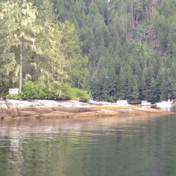 Kwatsi Bay Marina - Entering Kwatsi Bay off Tribune Channel