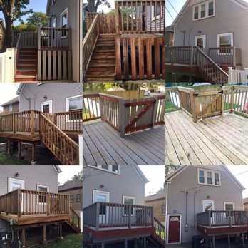 Precise Restorations - Powerwash/Stain deck project. - General Contractors Near Me - Chicago, Illinois