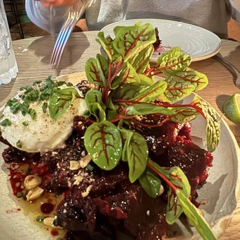 Pez Coastal Kitchen - Burrata with beets - Seafood Near Me - Pasadena, California Pez Coastal Kitchen - Burrata with beets - Seafood Near Me - Pasadena, California