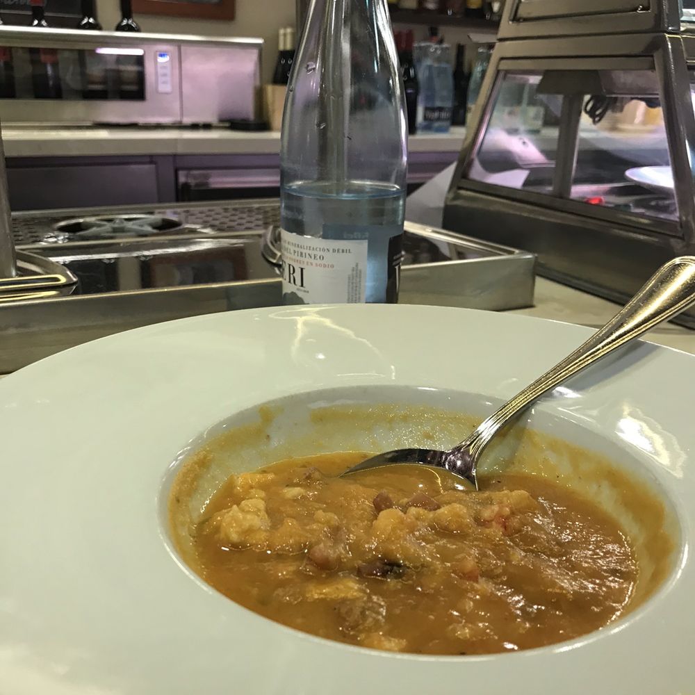 Maitea - Excellent fish soup. Could gotten a bigger bowl for 8.75 euros, maybe just more liquid, but delicious and fresh - Spanish Near Me - Barcelona, B