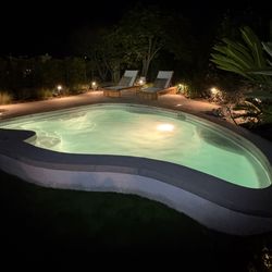 Barbosa Pool and Spa - Pool light installation.