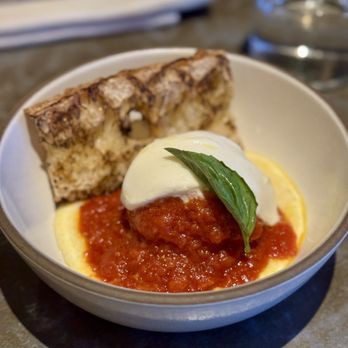 The Whaling Bar - Duck Meatball and Polenta (Happy Hour) - Cocktail Bars Near Me - La Jolla, California