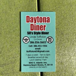 The co-owner's business card