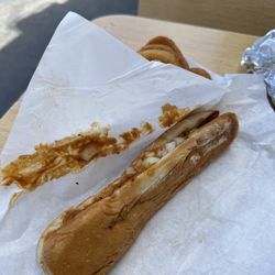 Dog House Drive In - Foot long chili cheese with onions