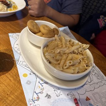 BJ's Restaurant & Brewhouse - Kids penne with Alfredo - Breweries Near Me - Huntington Beach, California