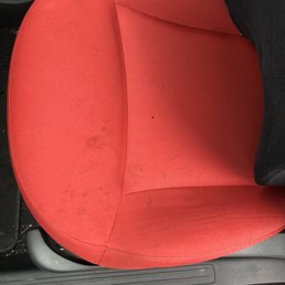 Grease stains on drivers seat. Grease stains on drivers seat.