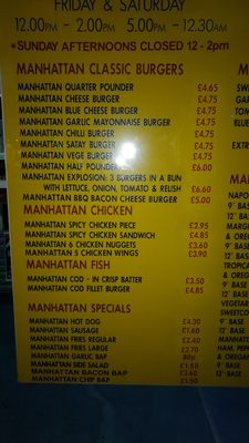 Menu photo 2 Manhattan Burger Bar Bath, BAS