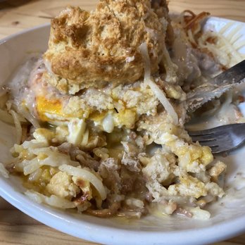 Tasty Biscuit - Chicken,eggs,gravy,biscuit and hash browns - Breakfast & Brunch Near Me - St. Charles, Illinois