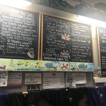 Seattle Fish Company - Menu as of 3/2018 - Seafood Markets Near Me - Seattle, Washington Seattle Fish Company - Menu as of 3/2018 - Seafood Markets Near Me - Seattle, Washington