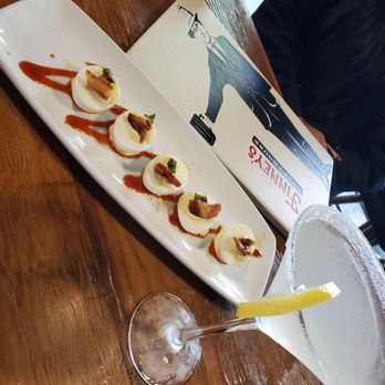 Finney's Crafthouse - Burbank - Lemon Drop and deviled eggs - New American Near Me - Burbank, California
