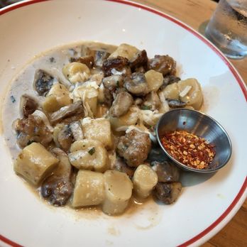 Founding Farmers DC - Sausage Mushroom Ricotta Gnocchi - American Near Me - Washington, DC, District of Columbia Founding Farmers DC - Sausage Mushroom Ricotta Gnocchi - American Near Me - Washington, DC, District of Columbia