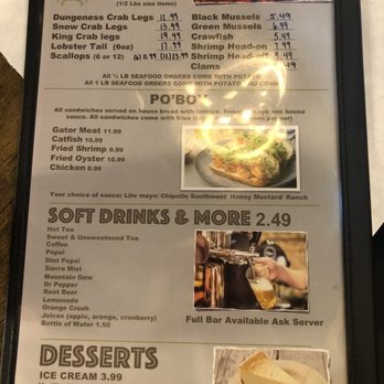 Storming Crab - Onside of menu - Seafood Near Me - Louisville, Kentucky Storming Crab - Onside of menu - Seafood Near Me - Louisville, Kentucky