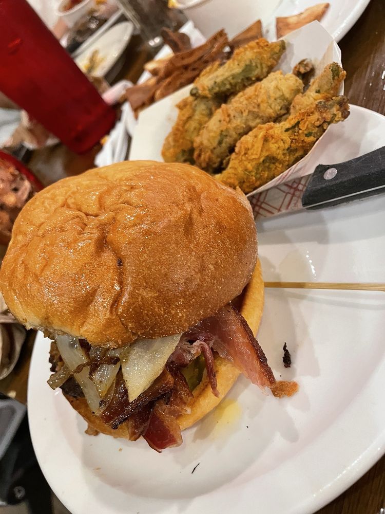 Food from Woodstack BBQ Tavern