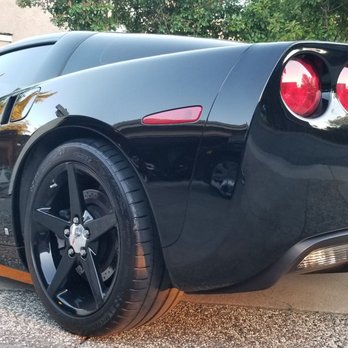Wheel Techniques - Factory wheels coated black & stock centers, Balanced the tires with no scratches perfectly. - Wheel & Rim Repair Near Me - Santa Clara, California