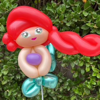 Happiness Is A Balloon - Princess Ariel balloon for my daughter's 3rd birthday party - Balloon Services Near Me - Garden Grove, California