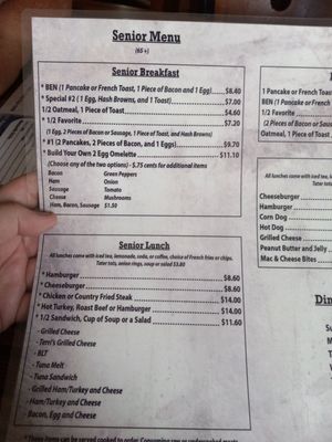 Menu photo 1 Cutthroat Cafe Bailey, CO