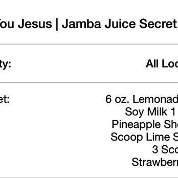 Jamba - Thank you Jesus recipe - Juice Bars & Smoothies Near Me - San Pedro, California Jamba - Thank you Jesus recipe - Juice Bars & Smoothies Near Me - San Pedro, California