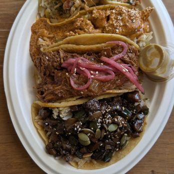 Mesa Agricola - Four taco platter - Tacos Near Me - Escondido, California Mesa Agricola - Four taco platter - Tacos Near Me - Escondido, California