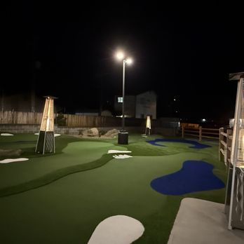 PuttTek Flagstaff - Heaters to keep you warm between putts... - Mini Golf Near Me - Flagstaff, Arizona