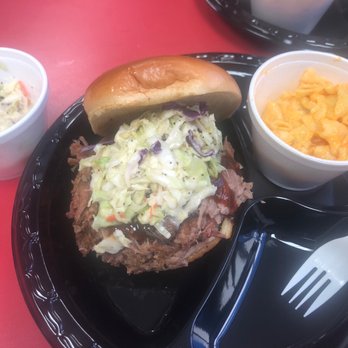 Smoakie Kitchen - Pulled pork sandwich w cole slaw and a Mac n cheese - Smokehouse Near Me - Laveen Village, Arizona Smoakie Kitchen - Pulled pork sandwich w cole slaw and a Mac n cheese - Smokehouse Near Me - Laveen Village, Arizona