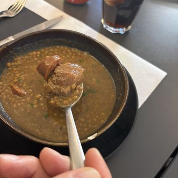 La Pedreta - lentil soup - Mediterranean Near Me - Barcelona, B La Pedreta - lentil soup - Mediterranean Near Me - Barcelona, B