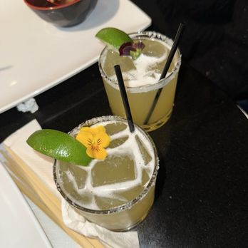 Teppan Tora - Oh - the shisito pineapple margarita was yummy!  And so delicious!  Perfect for Margarita Day! - Teppanyaki Near Me - Fresno, California