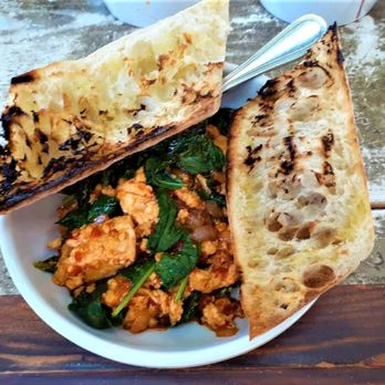 Bacari W 3rd - Tofu scramble seasoned and perfect, and grilled baguettes - Breakfast & Brunch Near Me - Los Angeles, California Bacari W 3rd - Tofu scramble seasoned and perfect, and grilled baguettes - Breakfast & Brunch Near Me - Los Angeles, California