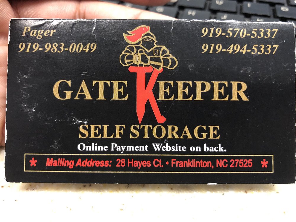 GATEKEEPER SELF STORAGE Updated October 2024 20 Gatekeeper Dr
