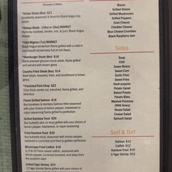 Trailhead Steak & Trout - Menu