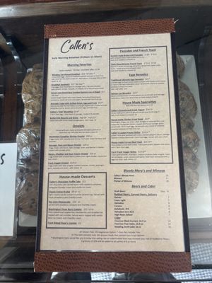 Menu photo 1 Callen's Restaurant Coupeville, WA