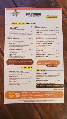 Menu photo 6 Macondo Calle 8 Miami, FL Menu photo 6 Macondo Calle 8 Miami, FL