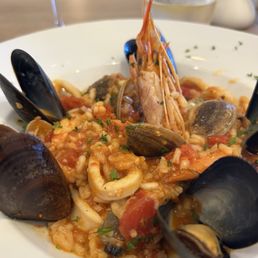 Risotto a i frutti di mare.
