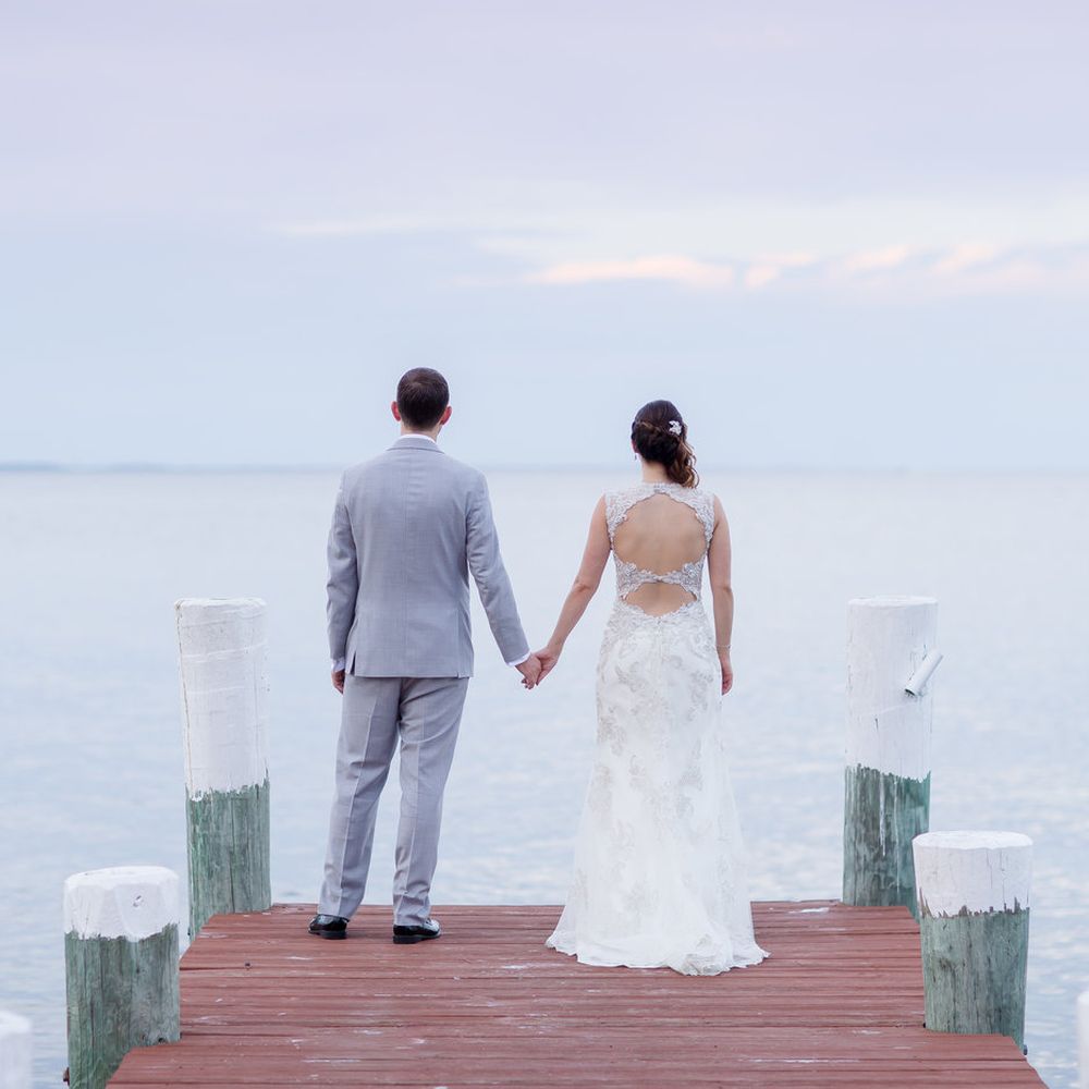 Celebrations at the Bay - Portrait on the deck (Photos by Luke & Ashley https://lukeandashley.com/) - Venues & Event Spaces Near Me - Pasadena, Maryland