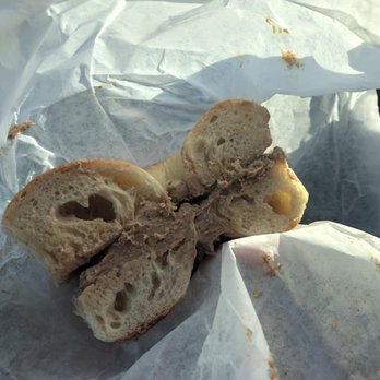 Clearwater Bagels - Plain bagel with honey cinnamon cream cheese. - Bagels Near Me - Clearwater, Florida