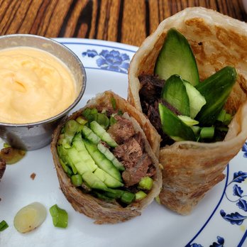 886 - Beef scallion pancake wrap - Taiwanese Near Me - New York, New York