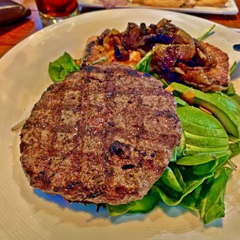 Parker Garage - Added beef patty to my salmon salad - New American Near Me - Parker, Colorado Parker Garage - Added beef patty to my salmon salad - New American Near Me - Parker, Colorado