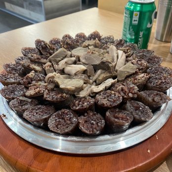 Moobongri Soondae - Combination Soondae with pork meat plate - Korean Near Me - Aurora, Colorado Moobongri Soondae - Combination Soondae with pork meat plate - Korean Near Me - Aurora, Colorado