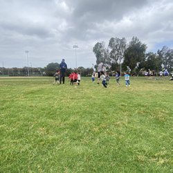 Coach Theo did a great job at keeping the kids entertained and laughing while still showing them motor skills and team skills