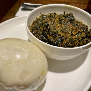 Levels Nigerian Cuisine - Efo riro with fufu - Caribbean Near Me - Saint Louis, Missouri Levels Nigerian Cuisine - Efo riro with fufu - Caribbean Near Me - Saint Louis, Missouri