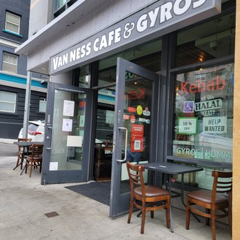 Van Ness Cafe & Gyros - outside - Mediterranean Near Me - San Francisco, California