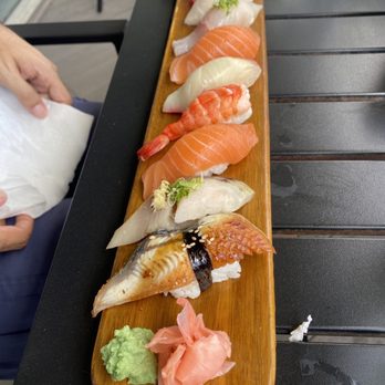 Miyo Yakitori & Sushi - Lunch 9 piece sample + miso soup - Japanese Near Me - Austin, Texas Miyo Yakitori & Sushi - Lunch 9 piece sample + miso soup - Japanese Near Me - Austin, Texas