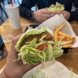 Sure Thing Burger - Veggie burger. Home made ingredients and deep fried as a patty. Not frozen!! Fresh!!!