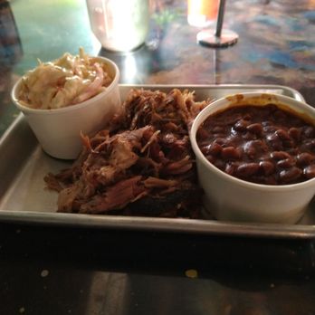 The Stellar Hog - Half lbs pulled pork, slaw, beans - Beer Gardens Near Me - Saint Louis, Missouri