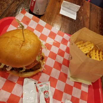 Bird On The Run - Catfish sandwich with fries. - Chicken Shop Near Me - Pittsburgh, Pennsylvania