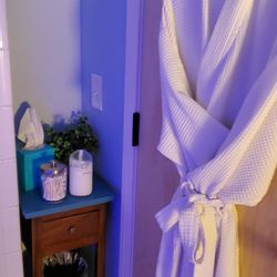 The Float Shoppe - Robe, lotion, cotton buds.